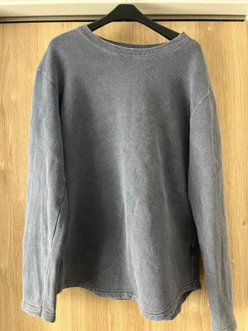 [ 피그먼트 가공 ] Good On 구드온 러프 크루 맨투맨 네이비 L