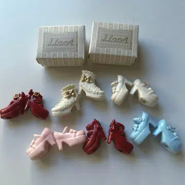 리카짱 인형용 신발 6켤레 세트 박스 포함