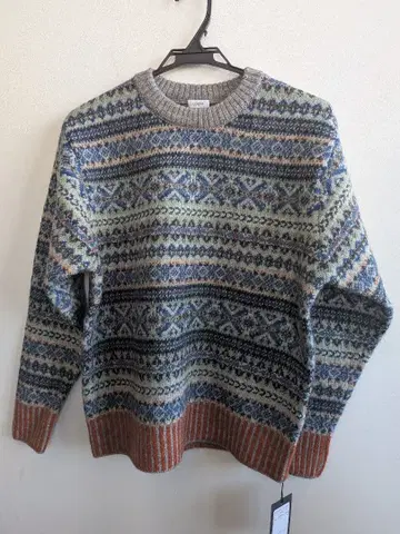 LOEFF 블루버드 자카드 니트