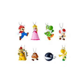 8종 세트 슈퍼 마리오 마스코트 참 컬렉션 2