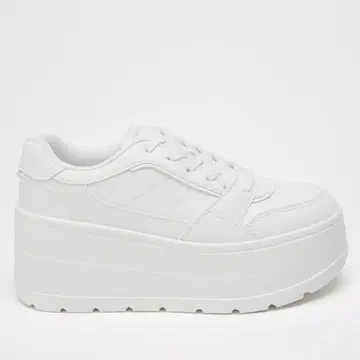 [ 미사용 새상품 ] ZARA 플랫폼 스니커즈 화이트 23cm