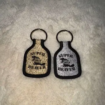 SUPER BEAVER 택 키링 골드 실버