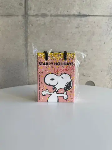 PLAZA 스누피 기프트 백 모양 오르골 미개봉