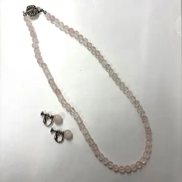 로즈쿼츠 목걸이 귀찌 포함