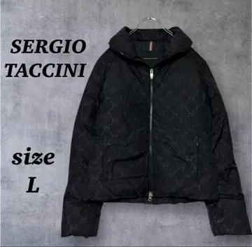 Sergio Tacchini 블랙 다운 자켓 L