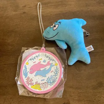 에노시마 수족관 바바파파 러버 스트랩 볼체인 봉제 인형 키링