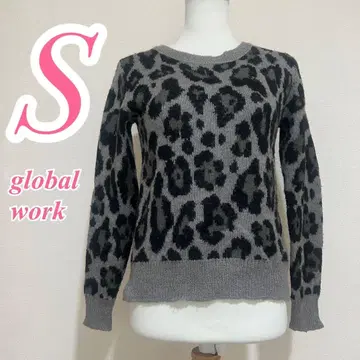 GLOBALWORK 글로벌 워크 그레이 블랙 니트 스웨터