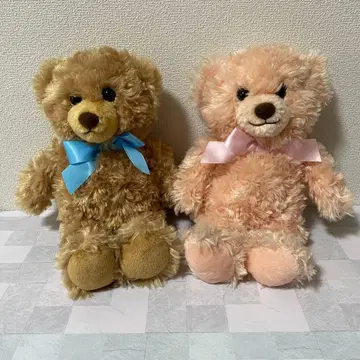 테디베어 2체 세트 ( 핑크 브라운 )