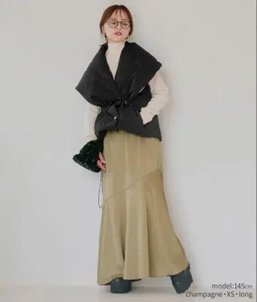 안리안 새틴 스커트 다나카 아키코