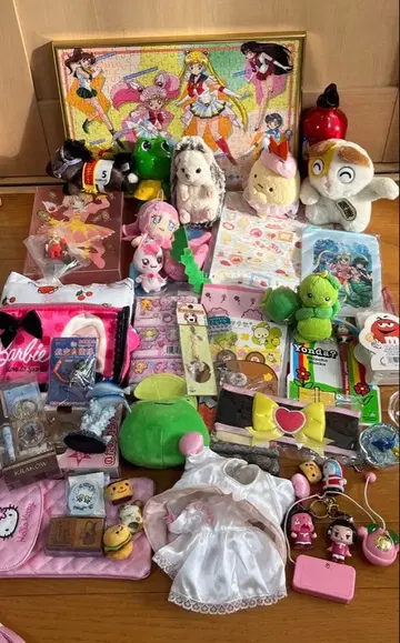 헤이세이 레트로 봉제 인형 마스코트 묶음 판매 세트 키티