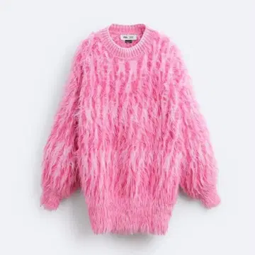 메종 스페셜 x 자라 핑크 니트