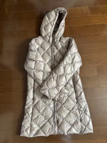 mont bell 후드 부착 얇은 소재 다운 코트