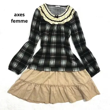 axes femme 긴팔 튜닉 페어리 그런지 y2k 프릴