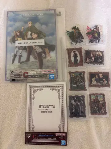 진격의 거인 1번 복권 아크릴 보드 아크릴 스탠드 묶음 판매