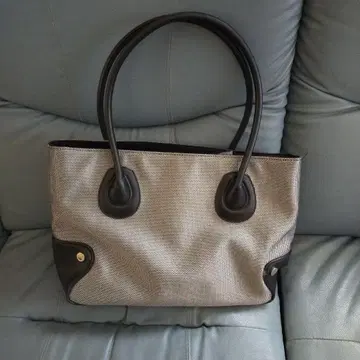 하마노 토트백 가죽 캔버스