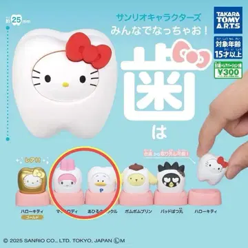 다 같이 되자! 치아 산리오 4세트 마이멜로디 오리 페클