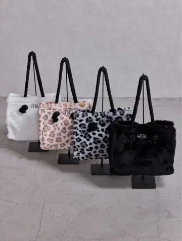 GYDA 에코 퍼 로프 M 토트 BAG 블랙 갸루 귀여운 푹신푹신