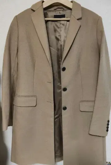 베이지 롱 코트 사이즈 L