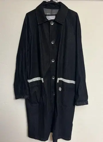 데셍 데님 코트 롱 코트