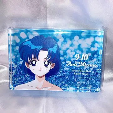 세일러문 스토어 오리지널 벌스데이 굿즈 미즈노 아미 아크릴 블록