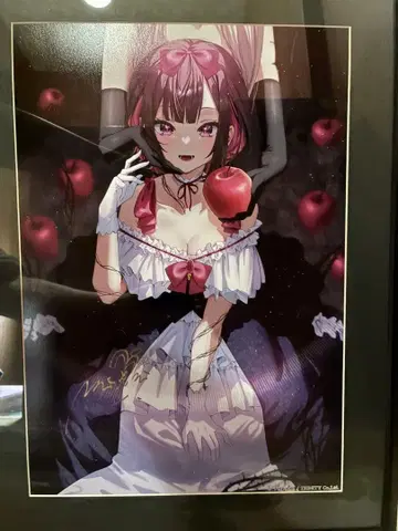 치구사 미노리 RGB 채현액자 아트 백설연 친필 사인 포함