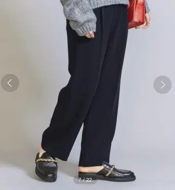 BEAUTY&YOUTH UNITEDARROWS 턱 와이드 스트레이트 팬츠