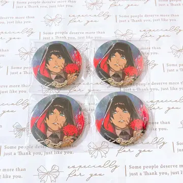 우타프리 아이지마 세실 SMS 리코리스의 숲 캔뱃지 4점