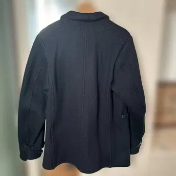 CORONA 블랙 울 피코트 사이즈 L