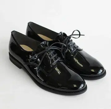 [일본제] 블랙 레이스업 슈즈 24cm