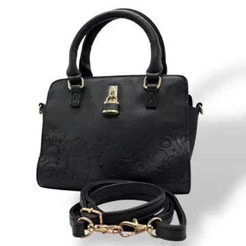 Disney 디즈니 숄더백 가죽 블랙 앨리스