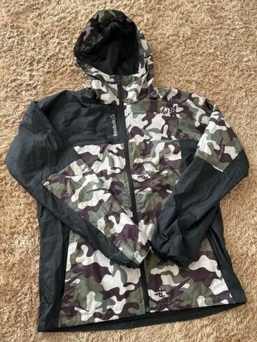 Reebok 카모플라쥬 나일론 자켓 나일론 팬츠 세트