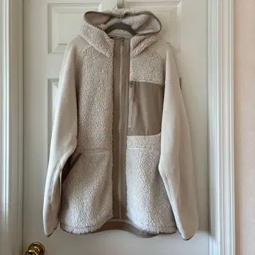 UNIQLO 플리스 자켓 보아 자켓 크림색