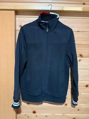TOMMYHILFIGER/블랙 플리스 집업 자켓