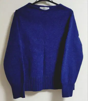 NATURAL LAUNDRY 100% 울 니트 네이비