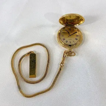 챈들러 회중시계 수동 와인딩 펜던트 골드 빈티지
