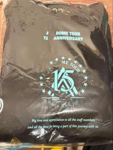 AAA 15주년 돔 투어 후드티 M 사이즈