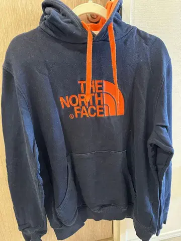 THE NORTH FACE 네이비/오렌지 후드티 UG