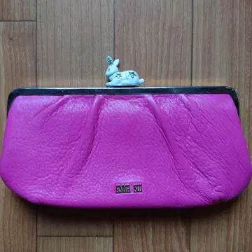 안나수이 ANASUI 토끼 가마구치 지갑 핑크