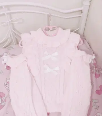 허니시나몬 니트 핑크 양산형