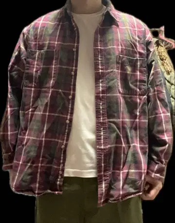 90's Eddie Bauer 체크 셔츠 빈티지