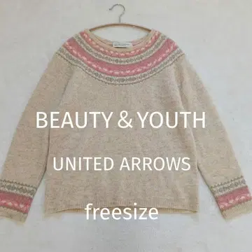 BEAUTY&YOUTH 유나이티드 애로우즈 큐신 자카드 니트