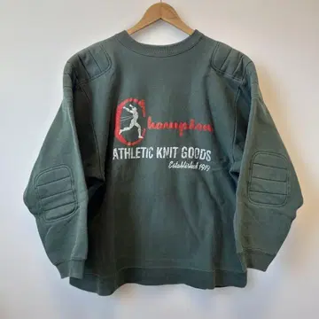 90s Champion REVERSE WEAVE 맨투맨 엘보 패치