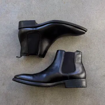 새상품 사이드 고어 부츠 천연 가죽