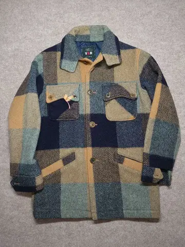 VAN 체크 무늬 울 자켓