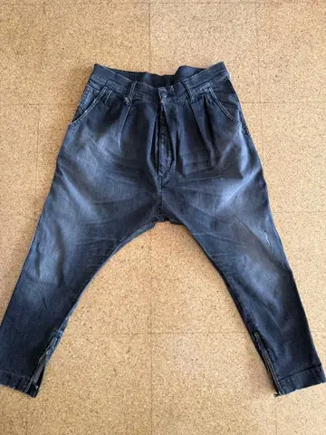 R13 다크 그레이 사루엘 데님 팬츠 26인치 이탈리아제