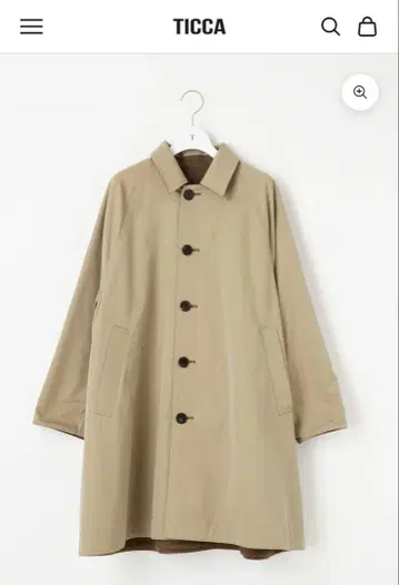 TICCA Bshop 별주 리버서블 스텐카라 코트