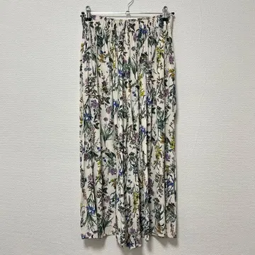 BEARDSLEY 꽃 프린트 팬츠 이지 팬츠 플리츠 와이드 팬츠