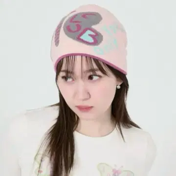 TINAJOJUN 니트 모자 비니 핑크