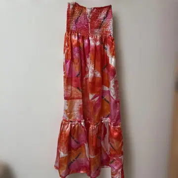 플로럴 패턴 티어드 드레스 메종 드 샹티