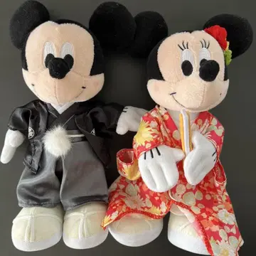 디즈니 브라이덜 미키 & 미니 일본 의류 웨딩 인형 인형